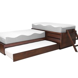 Cama Alta y Canguro - Okume Granito, Cama alta izquierda
