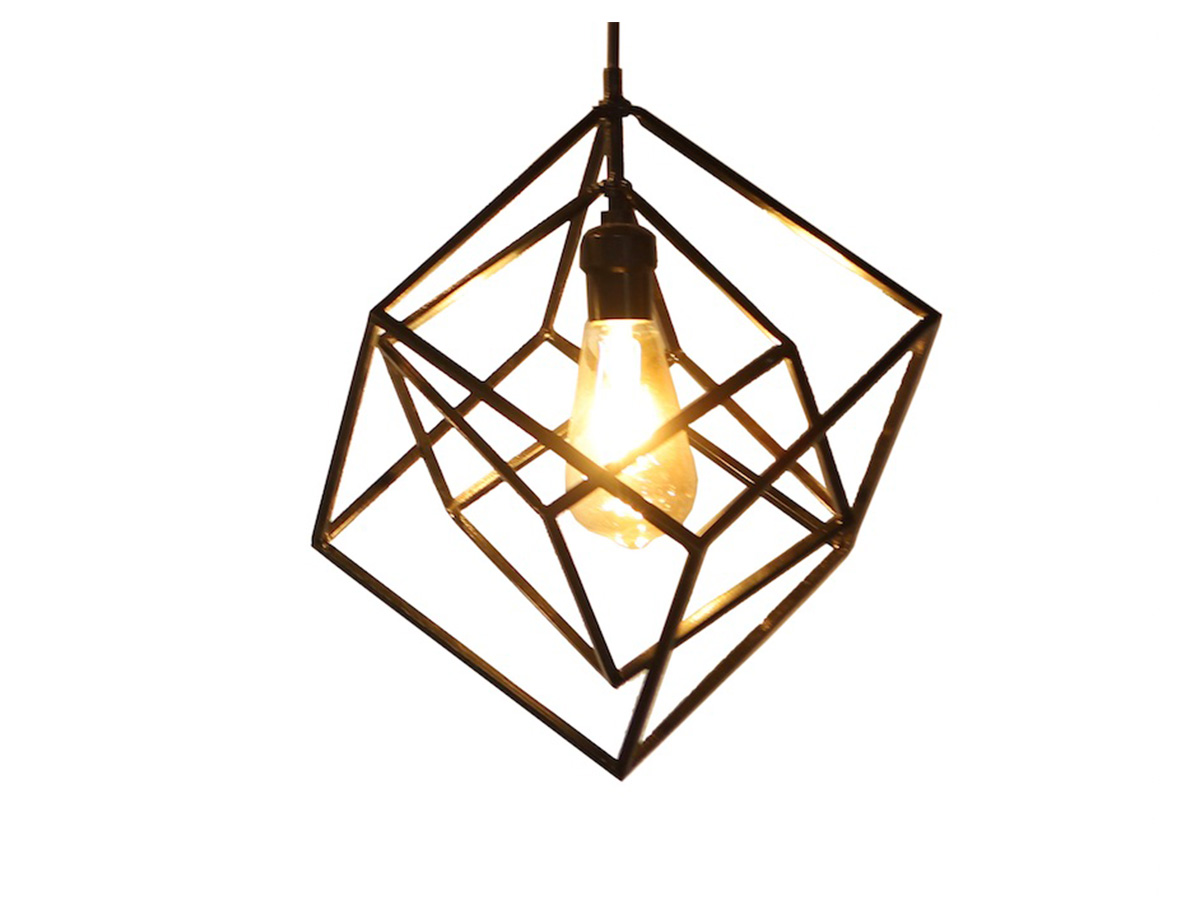 candil cubico negro mubleria dkassa