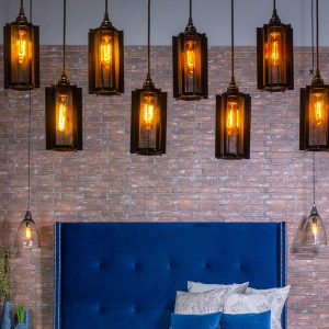 candil ind pantalla 11 luces ambiente mubleria dkassa