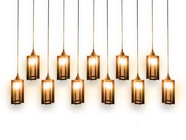 candil ind pantalla 11 luces f bco
