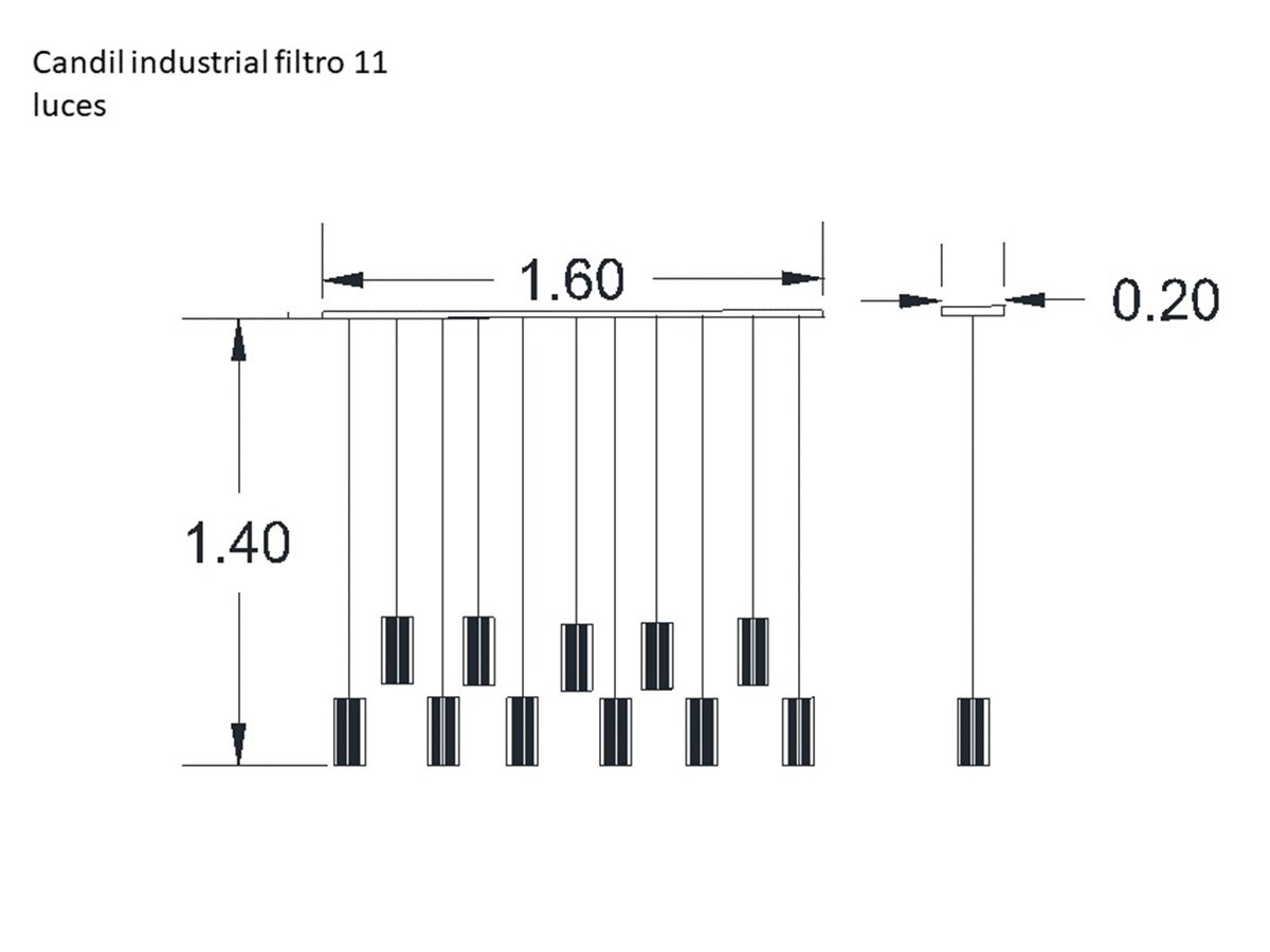 Candil Industrial Pantalla