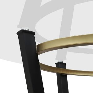 comedor ind forja central negro oro detalle web mubleria dkassa