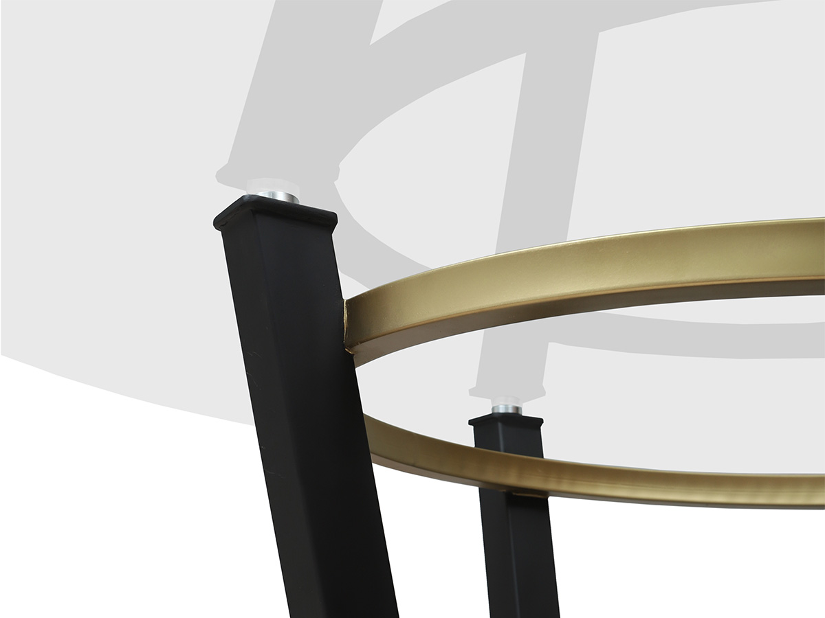 comedor ind forja central negro oro detalle web mubleria dkassa