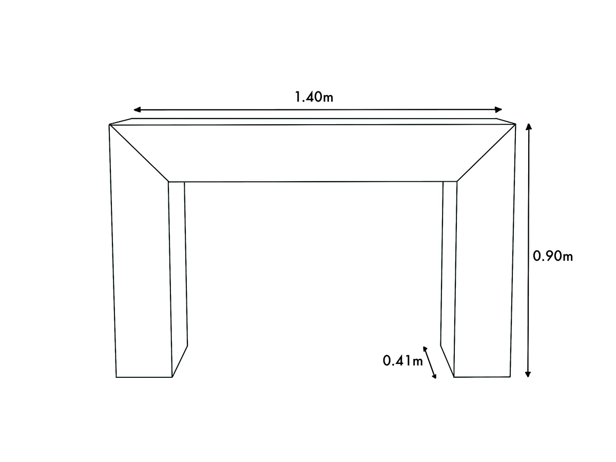 Ficha técnica credenza recibidor