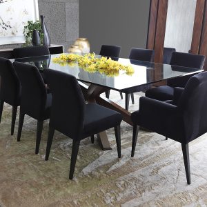 mesa verona rec okume ambiente silla azcue negro mubleria dkassa