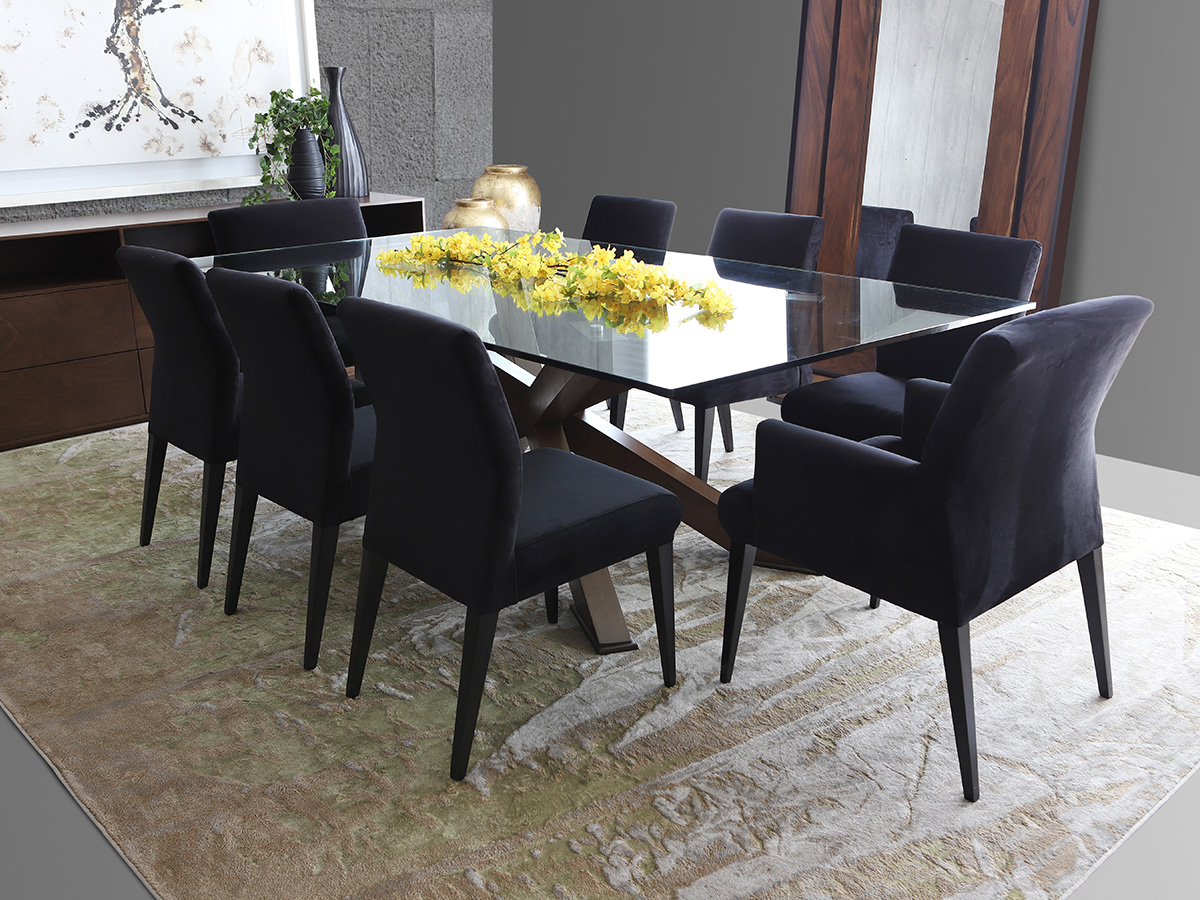 mesa verona rec okume ambiente silla azcue negro mubleria dkassa