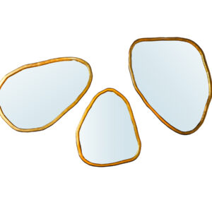 Espejo Piedras Gold