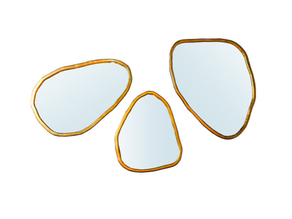 Espejo Piedras Gold