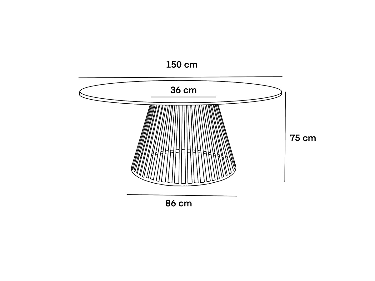 Mesa Ibiza Circular