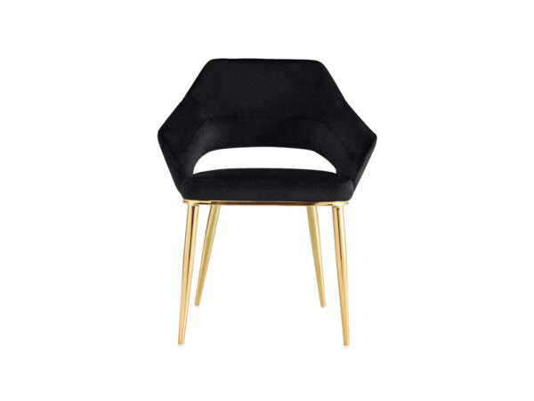 SON468 SILLA CAPRI VELVET NEGRO FRENTE