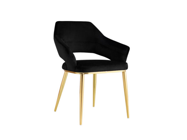 SON468 SILLA CAPRI VELVET NEGRO LADO