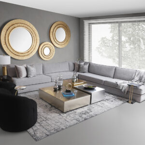 Mesa Centro Astra OroPlata - 130X90X30