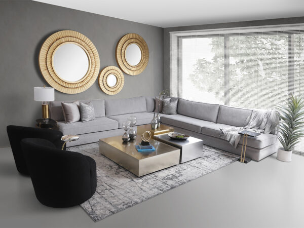 Mesa Centro Astra OroPlata - 130X90X30