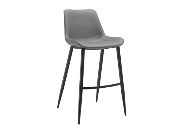 Banco Hopper Pu - Gris