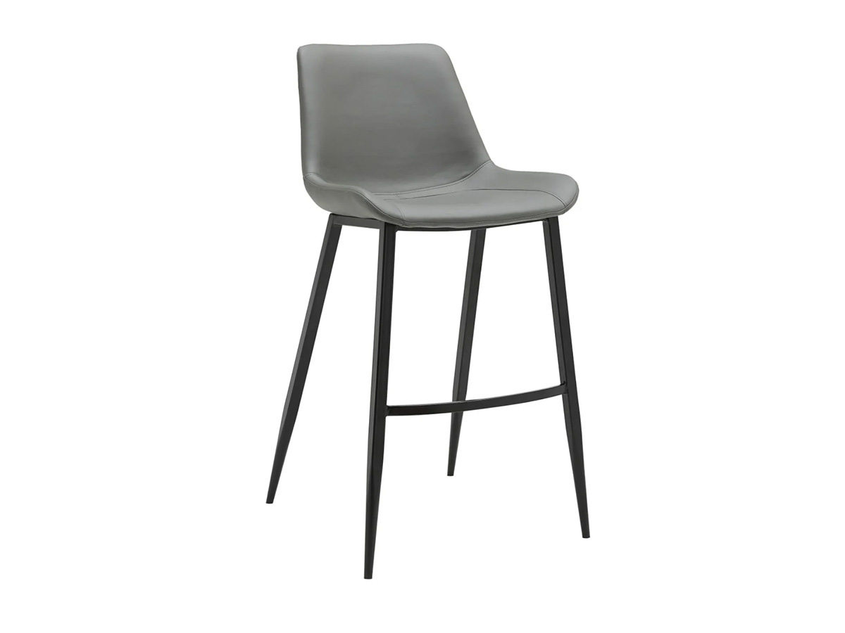 Banco Hopper Pu - Gris