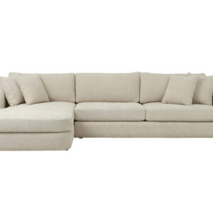 SHA309FTX1201 SALA LUXOR 330X180X100 CHAISE IZQ GLOW CREAM f bco