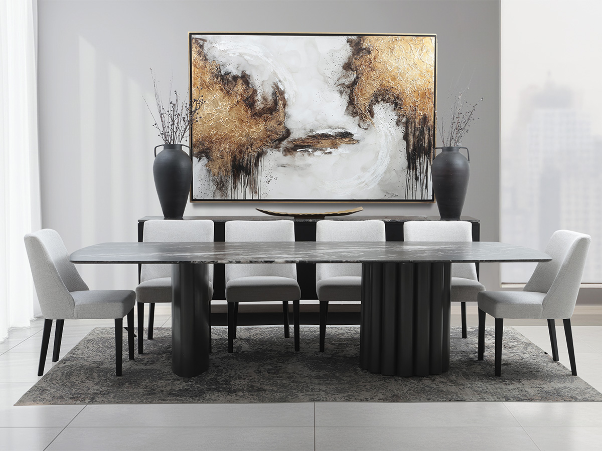 MM330TAL300 pedestal grecia acero cubierta matrix nevada ambiente