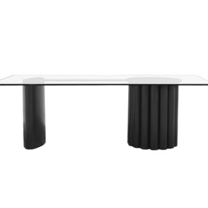 MM330VC021 PEDESTAL GRECIA ACERO CUBIERTA cristal 120 X 240 f bco