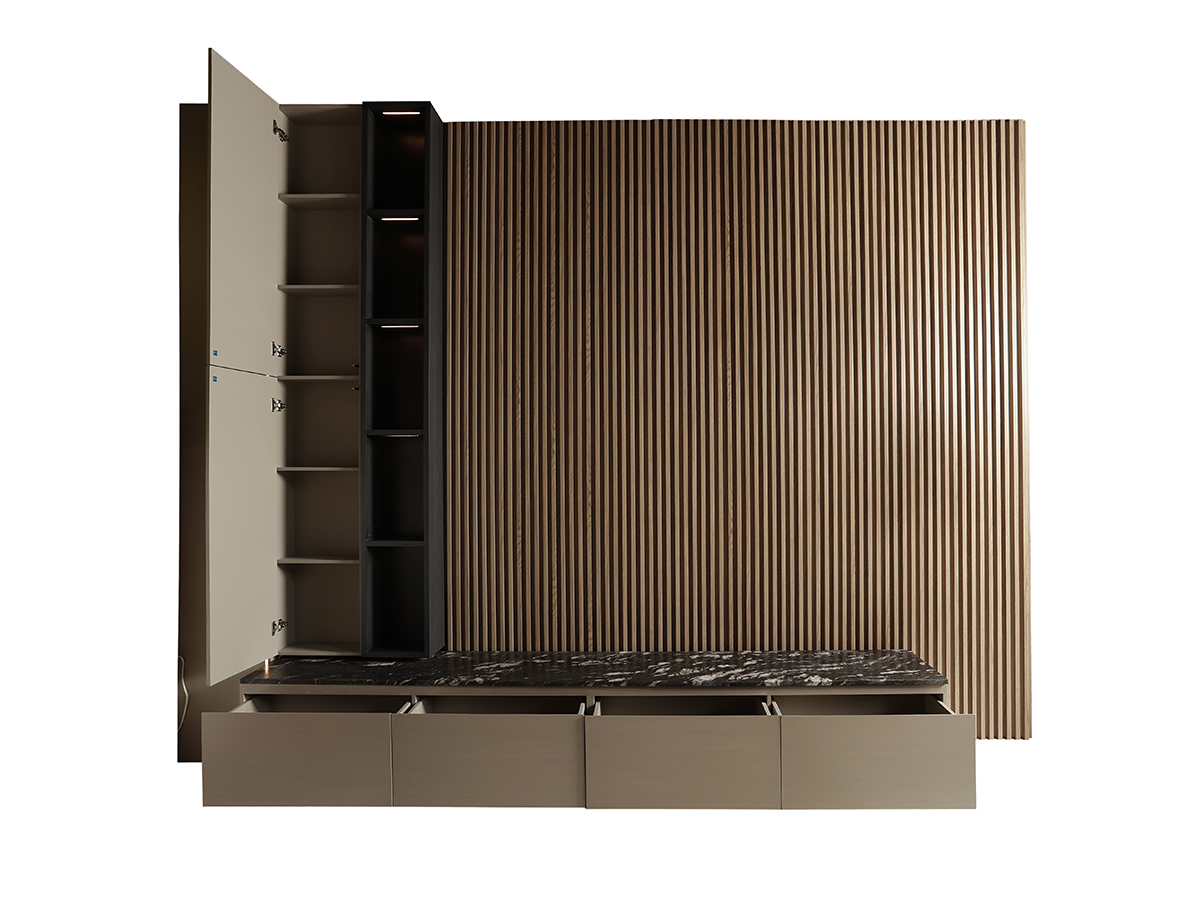 GMS3489 MUEBLE TV LONDRES OKUME ROBLE GRIS OXFORD CON TAL339 MATRIX NEVADA F BCO ABIERTO