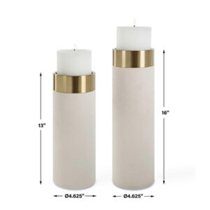 UTT084 Wessex Candleholders White S 2 medidas jpg