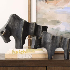 UTT089 REGAL BULL SCULPTURES S 2 18227 AMBIENTE2