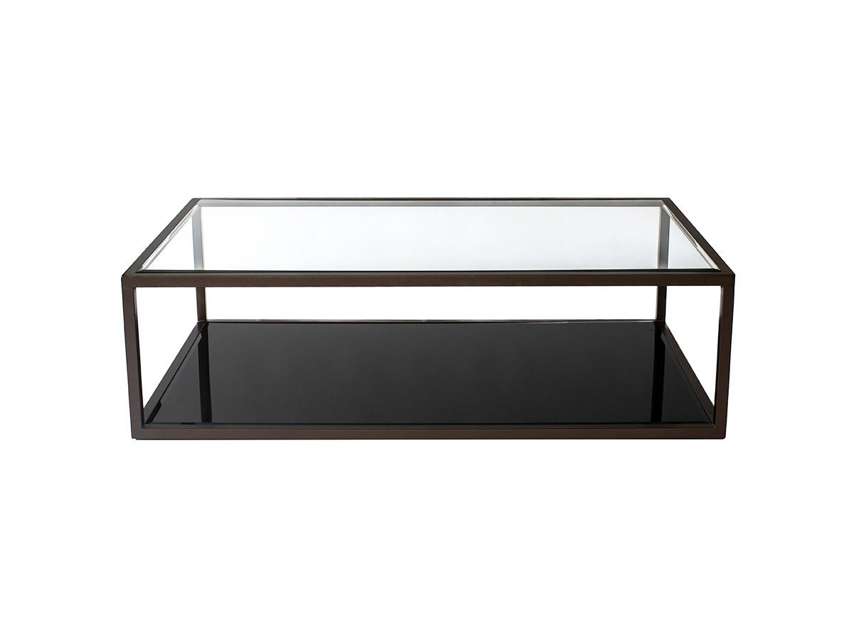 TAL213 MESA CENTRO NIZA BRONCE CLARO PINTADO NEGRO CRISTAL TRASPARENTEjpg